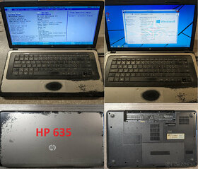 Notebooky: HP 635; Acer AN515; Toshiba L650, eMachines E442 - 2