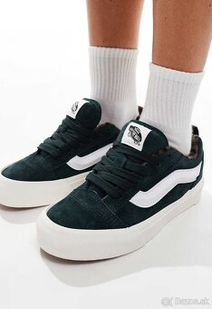 Vans knu skool chunky dark green - 2