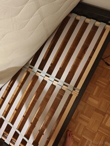 Postel ikea malm 160cm, zásuvky, rošt - 2