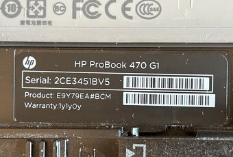 HP ProBook 470 G1, veľký displej 17,3, 500 SSD - 2