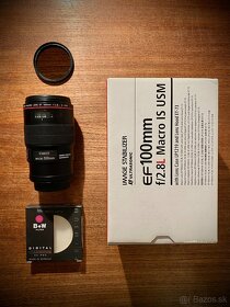 Canon EF 100mm f/2.8L Macro IS USM + Polarizačný Filter - 2