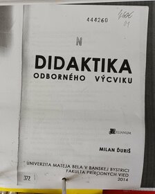 DIDAKTIKA, ODBORNÝ VÝCVIK - 2