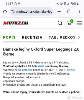 Dámske legíny Oxford Super Leggings 2.0 čierne, veľkosť L - 2