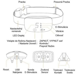 Elektrický obojok proti štekaniu PROFI - 2