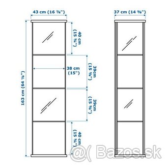 Sklenená vitrína IKEA - 2