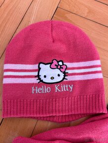 Komplet čiapka, rukavice a šál Hello Kitty Velkost 122-128 - 2