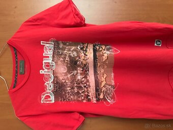 DESIGUAL originál Red pánske tricko L - 2