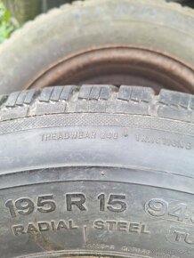 Predám pneumatiky Semperit TopGrip, 195/R15 94S - 2