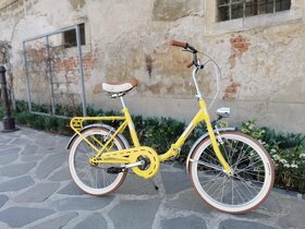 Predám skladací bicykel Camping 20 žltý - 2