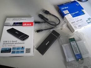 Externy WD Blue 1TB USB C/ A - zaruka 04/ 2028 - Nový - 2