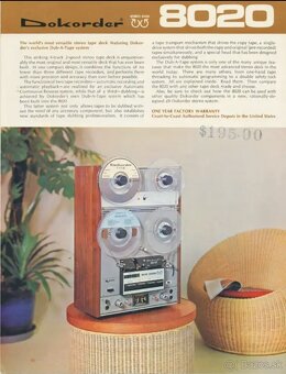 DUB-A-TAPE / DOKORDER 8020 / REEL TO REEL / DENKI ONKYO - 2