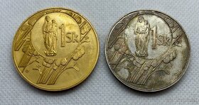 2 x Medaile 1993 - Začátek ražby slovenských mincí - 2