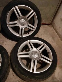 4ks alu disky orig. Audi 5x112 R17 + pneu - 2