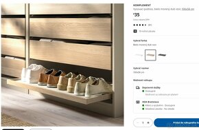 Ikea KOMPLEMENT vysúvací podnos (úplne nový) - 2