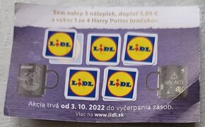 ✅Predám Harry Potter lidl č. 11 - 2x, 13 - 2x, 16 - 2x, 18 - - 2