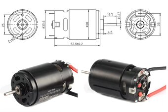 Predám combo regulátor + motor jednosmerný /brushed/ 21T - 2