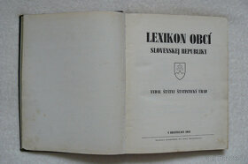 Lexikon obcí Slovenskej republiky 1942 (RARITA) - 2