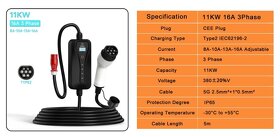 Prenosný Wallbox 11KW 16A EV Charger - 2