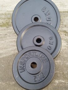 Veľká činka - 80 kg -liatinové kotúče - 2