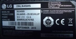 TV LG 26LN4505 predám - 2