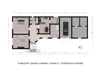 4-izb Dom 227m² s garážou a 18 ár pozemkom / Družstevná p.H. - 2