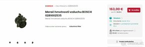 Váha vzduchu BOSCH / Mercedes 0281002535 - 2