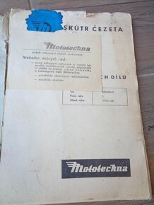 Cezeta 502-175ccm, zoznam nahradnych dielov - MOTOTECHNA - 2