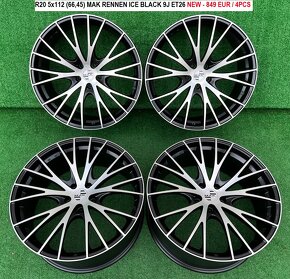 R20 5x112 (66,45) MAK RENNEN ICE BLACK 9J ET26 9x20 20" - 2