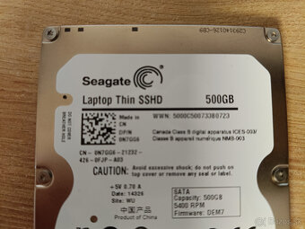 Seagate Laptop Thin SSHD 500GB SATA - 2