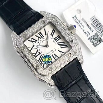 Pánske hodinky Cartier Santos Diamond Afterset - 2