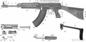 Predám jednotlivé diely pre sa58 vz58 samopal - 2