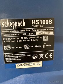 Predám pílu Scheppach HS 100S-ZNÍŽENÁ CENA - 2