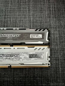 2x4GB DDR4 RAM Crucial Ballistix AMD Ryzen 3 1200 - 2