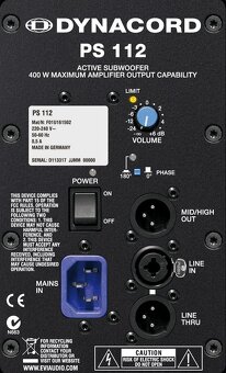 PREDÁM 1 ks sub DYNACORD PowerSub 112 - 2
