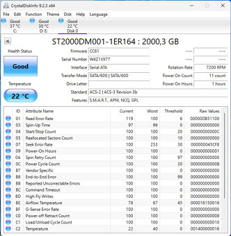 HDD 3.5" Sata 2TB Seagate ST2000DM 1x zapnuty 11hodin - 2