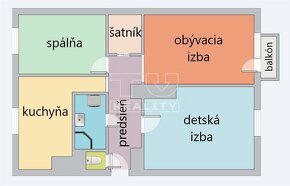 PREDAJ -> 3 izbový, TEHLOVÝ byt v CENTRE mesta, PEZINOK,... - 2