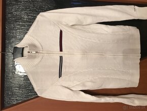 TOMMY HILFIGER originál limitka biely dámsky svetrik S/M - 2