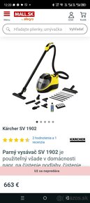 KARCHER SV 1902, parný vysávač JE V SUPER STAVE - 2