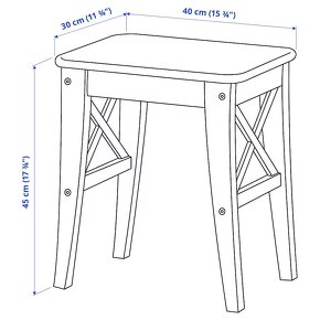 INGOLF Stolička biela nová - 2