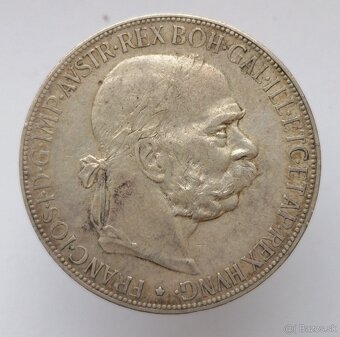 5 Koruna František Jozef I., 1907 bz - 2