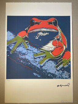 Andy Warhol " Tree Frog" Limitovaná edícia_Certifikát - 2