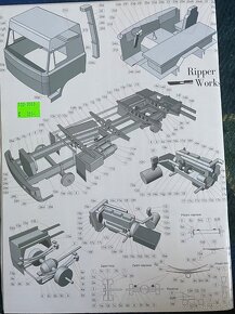 Liaz valník + vlek.papierový model. - 2