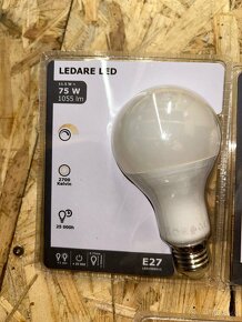 5x žiarovka Ikea Ledare LED E27 1055 lúmenov - 2