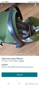 Predám autosedačku / vajíčko cybex - 2