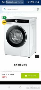 Práčka Samsung WW80T534DAE/S7 biela - 2