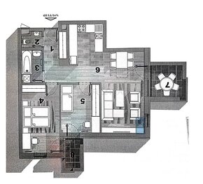 REZERVOVANE: 3 i byt + vlastné parkovanie,67m2,2 x balkón, K - 2