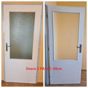 Vchodové interiérové dvere z bytu 70-80cm ĽAVÉ aj PRAVÉ - 2