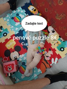 Chodítko Fisher price, penové puzzle - 2