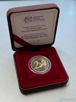 Pamätna 2€ minca Slovensko  2018 PROOF OECD - 2