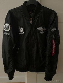 Alpha Industries čierna prechodná bomber - 2